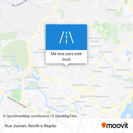 Rua Jussari mapa
