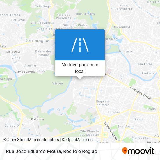 Rua José Eduardo Moura mapa