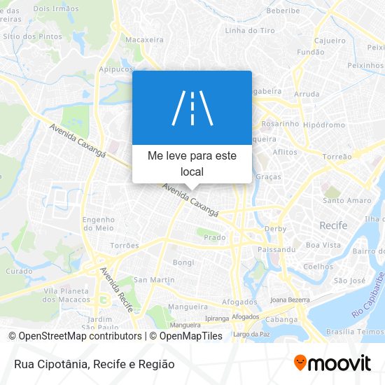 Rua Cipotânia mapa