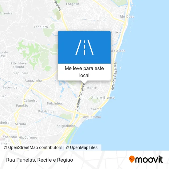 Rua Panelas mapa