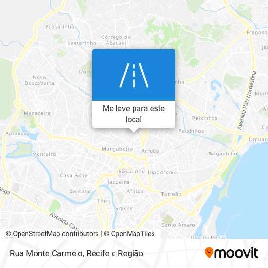 Rua Monte Carmelo mapa