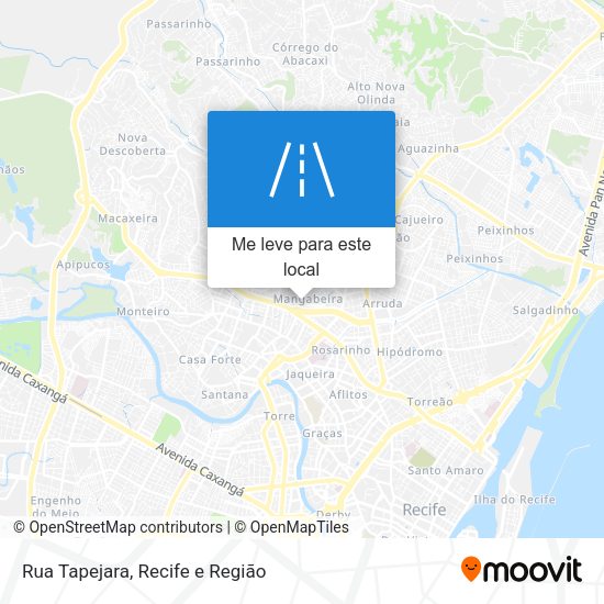 Rua Tapejara mapa