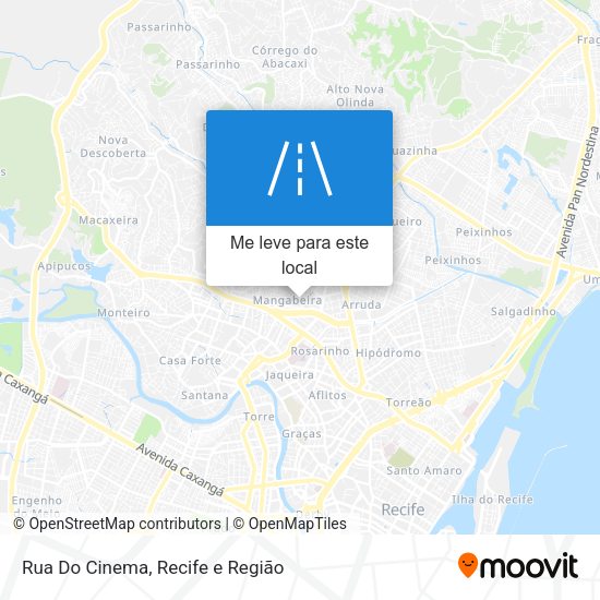 Rua Do Cinema mapa