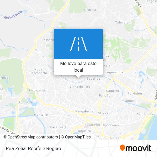 Rua Zélia mapa