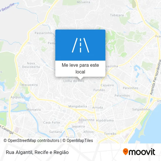 Rua Algantil mapa