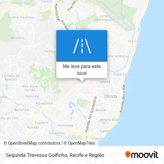 Segunda Travessa Golfinho mapa