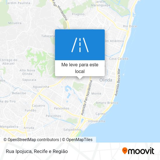 Rua Ipojuca mapa