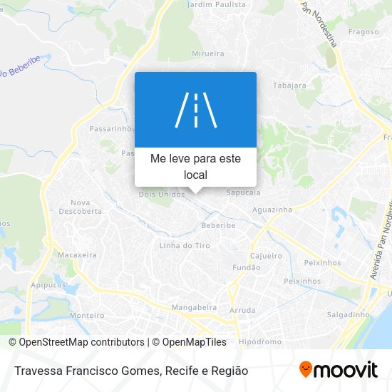 Travessa Francisco Gomes mapa