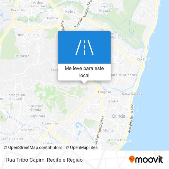 Rua Tribo Capim mapa