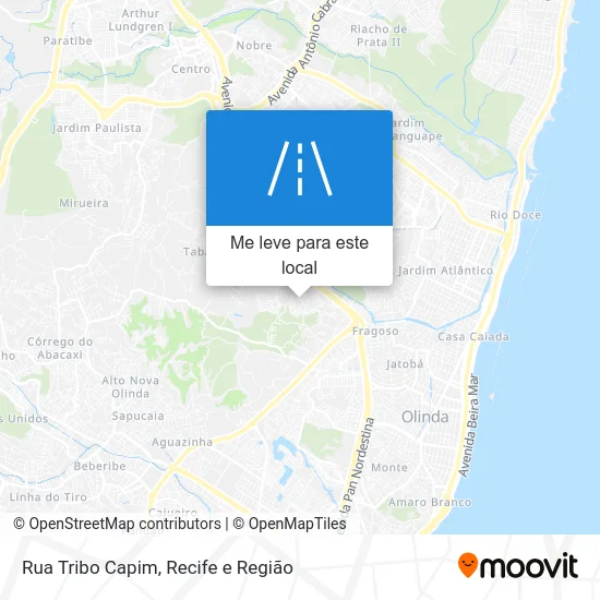 Rua Tribo Capim mapa