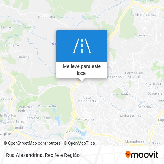 Rua Alexandrina mapa