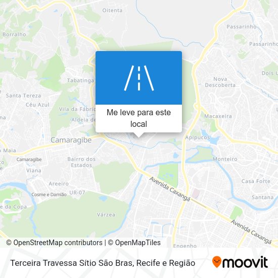 Terceira Travessa Sítio São Bras mapa