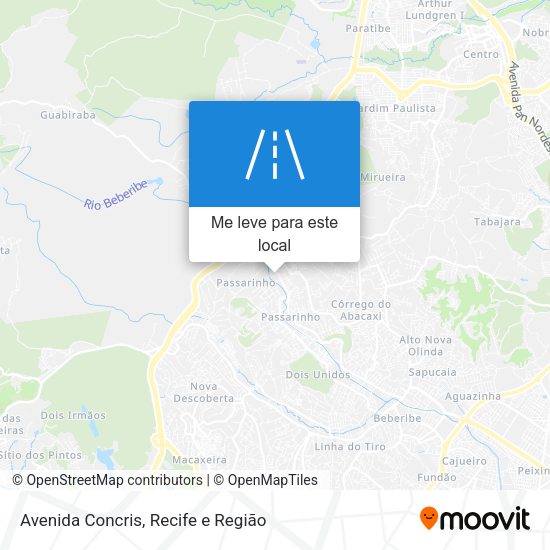 Avenida Concris mapa