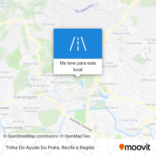 Trilha Do Açude Do Prata mapa