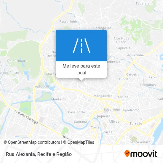 Rua Alexania mapa