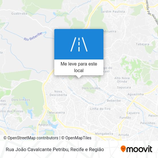 Rua João Cavalcante Petribu mapa