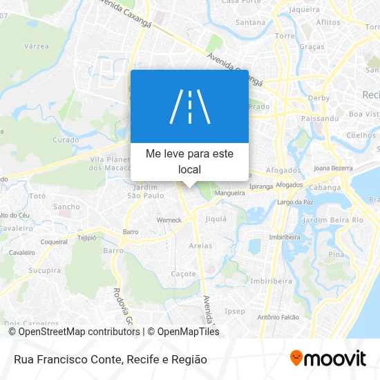 Rua Francisco Conte mapa