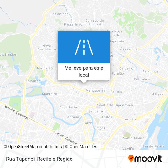 Rua Tupanbi mapa