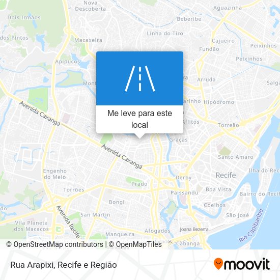 Rua Arapixi mapa