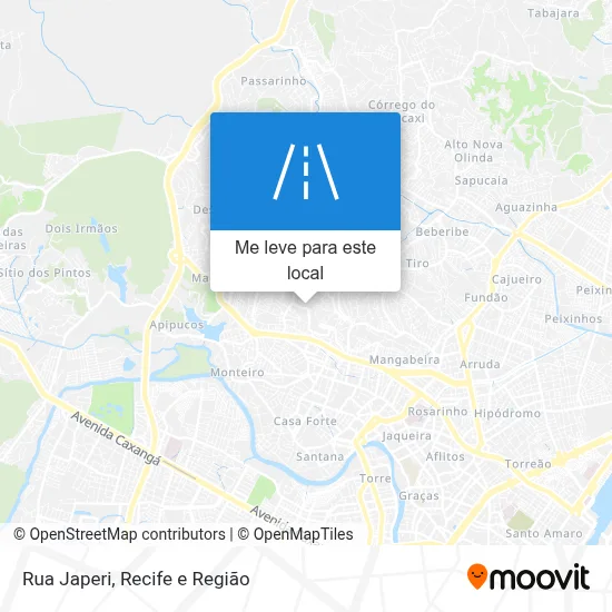 Rua Japeri mapa