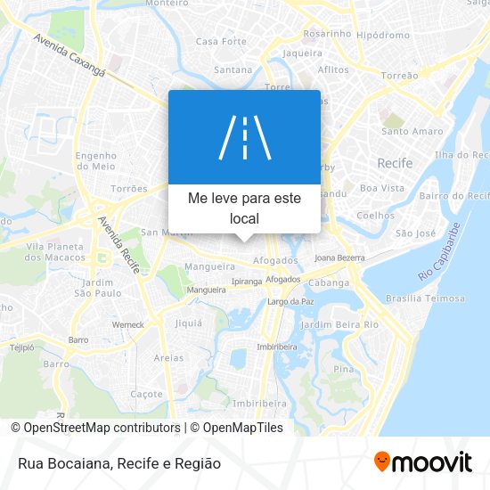 Rua Bocaiana mapa