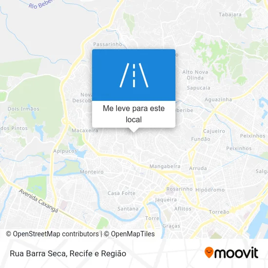 Rua Barra Seca mapa