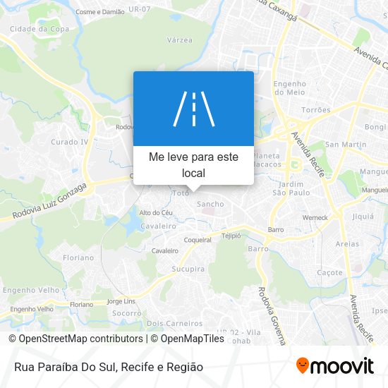 Rua Paraíba Do Sul mapa