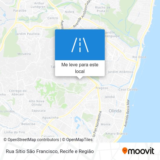 Rua Sítio São Francisco mapa