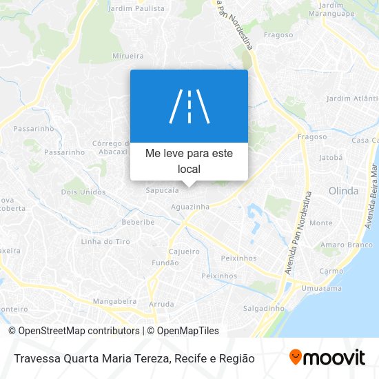 Travessa Quarta Maria Tereza mapa