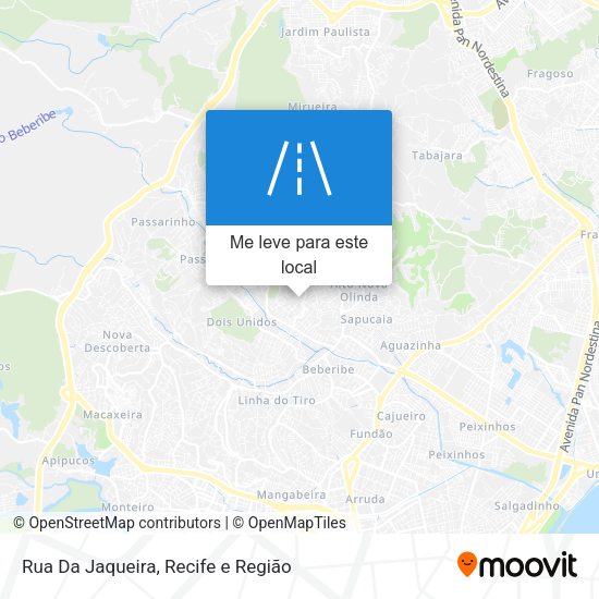 Rua Da Jaqueira mapa