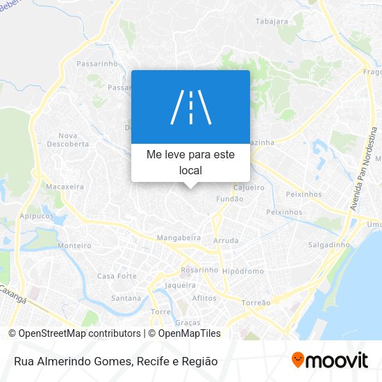 Rua Almerindo Gomes mapa