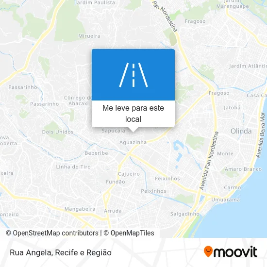 Rua Angela mapa