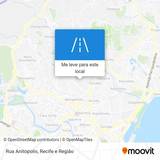 Rua Anitopolis mapa