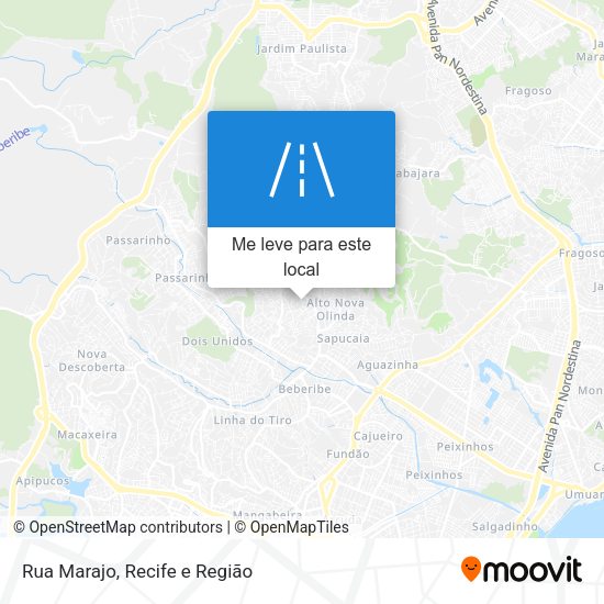Rua Marajo mapa
