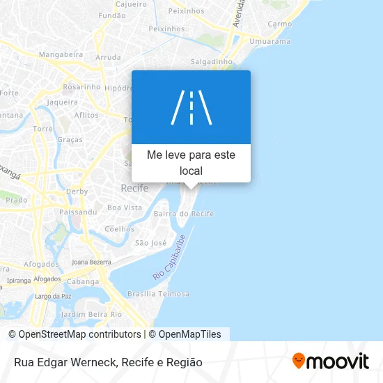 Rua Edgar Werneck mapa