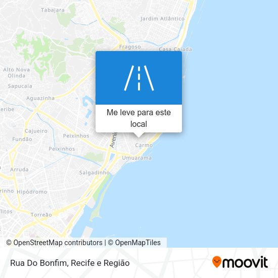 Rua Do Bonfim mapa
