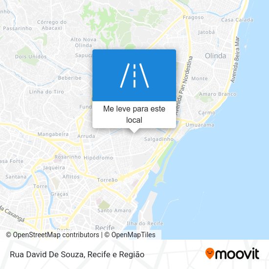 Rua David De Souza mapa