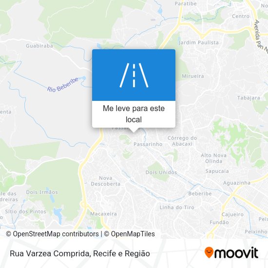 Rua Varzea Comprida mapa