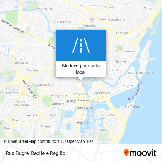 Rua Bugre mapa