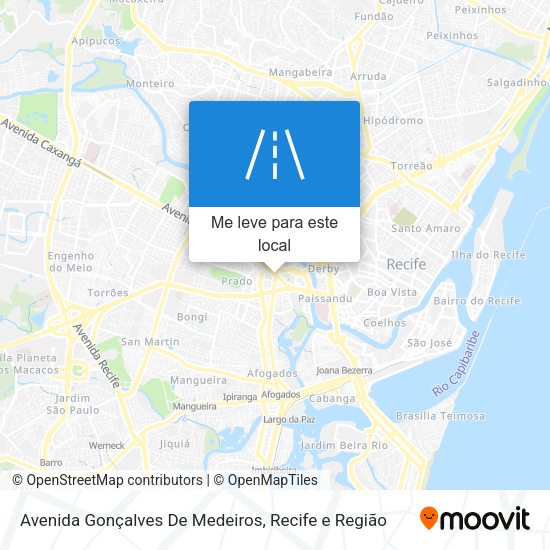 Avenida Gonçalves De Medeiros mapa