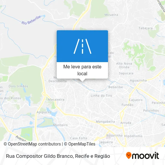 Rua Compositor Gildo Branco mapa