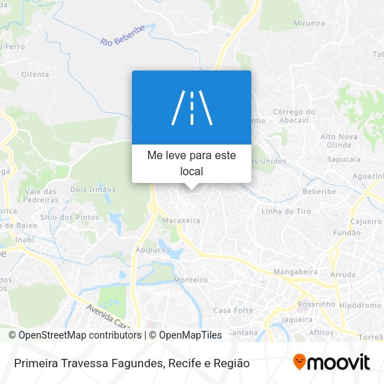 Primeira Travessa Fagundes mapa