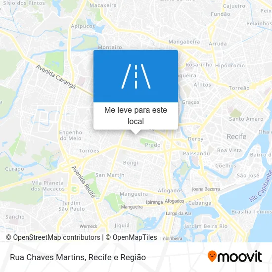 Rua Chaves Martins mapa