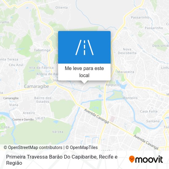 Primeira Travessa Barão Do Capibaribe mapa