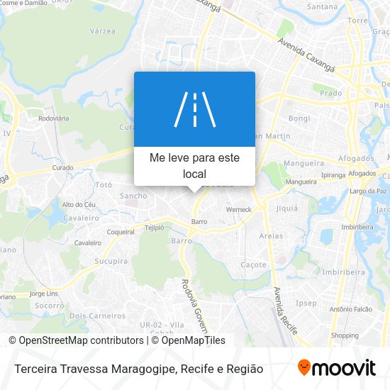 Terceira Travessa Maragogipe mapa
