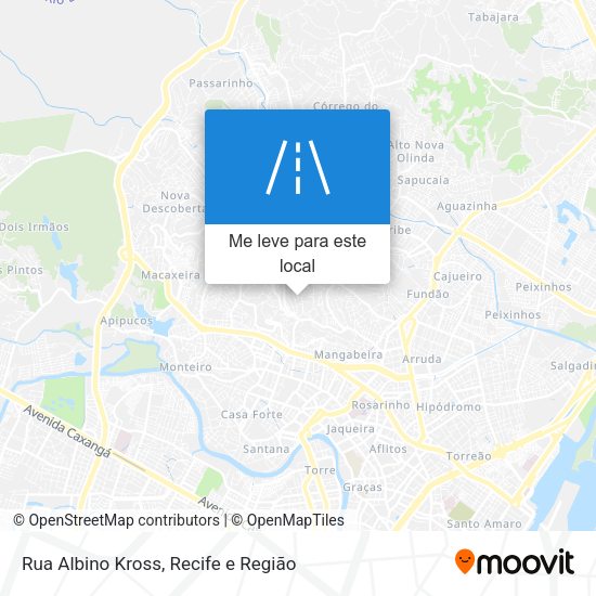 Rua Albino Kross mapa