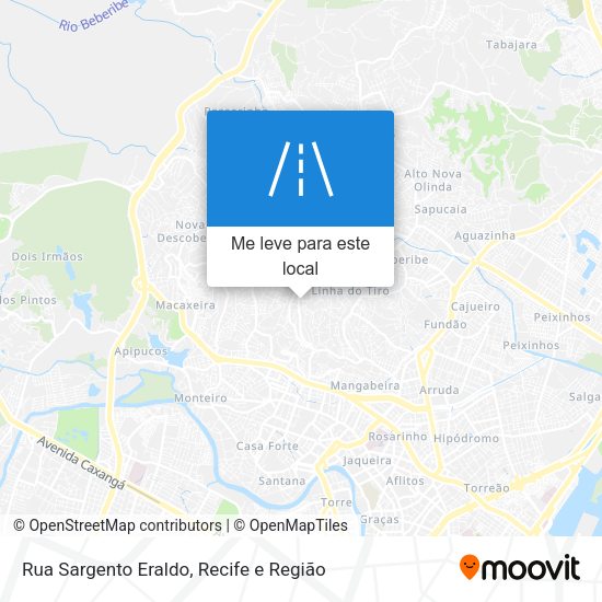 Rua Sargento Eraldo mapa