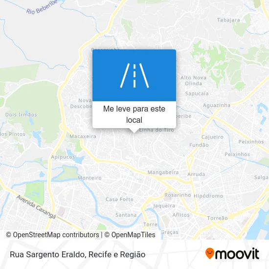 Rua Sargento Eraldo mapa