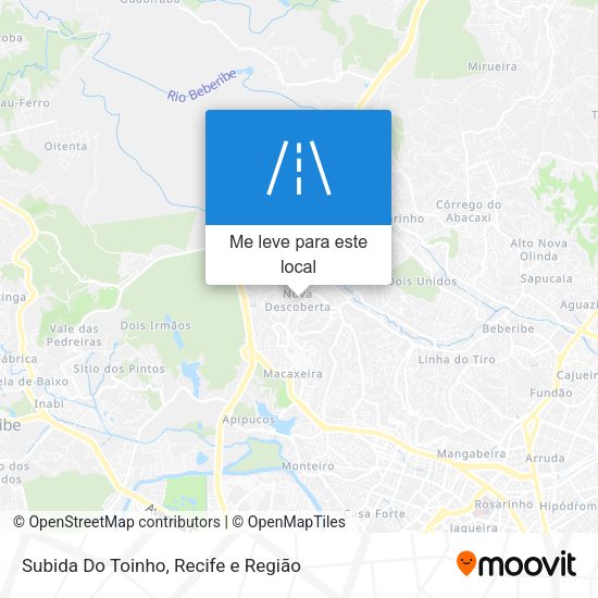 Subida Do Toinho mapa