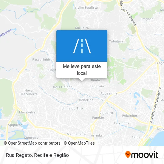 Rua Regato mapa